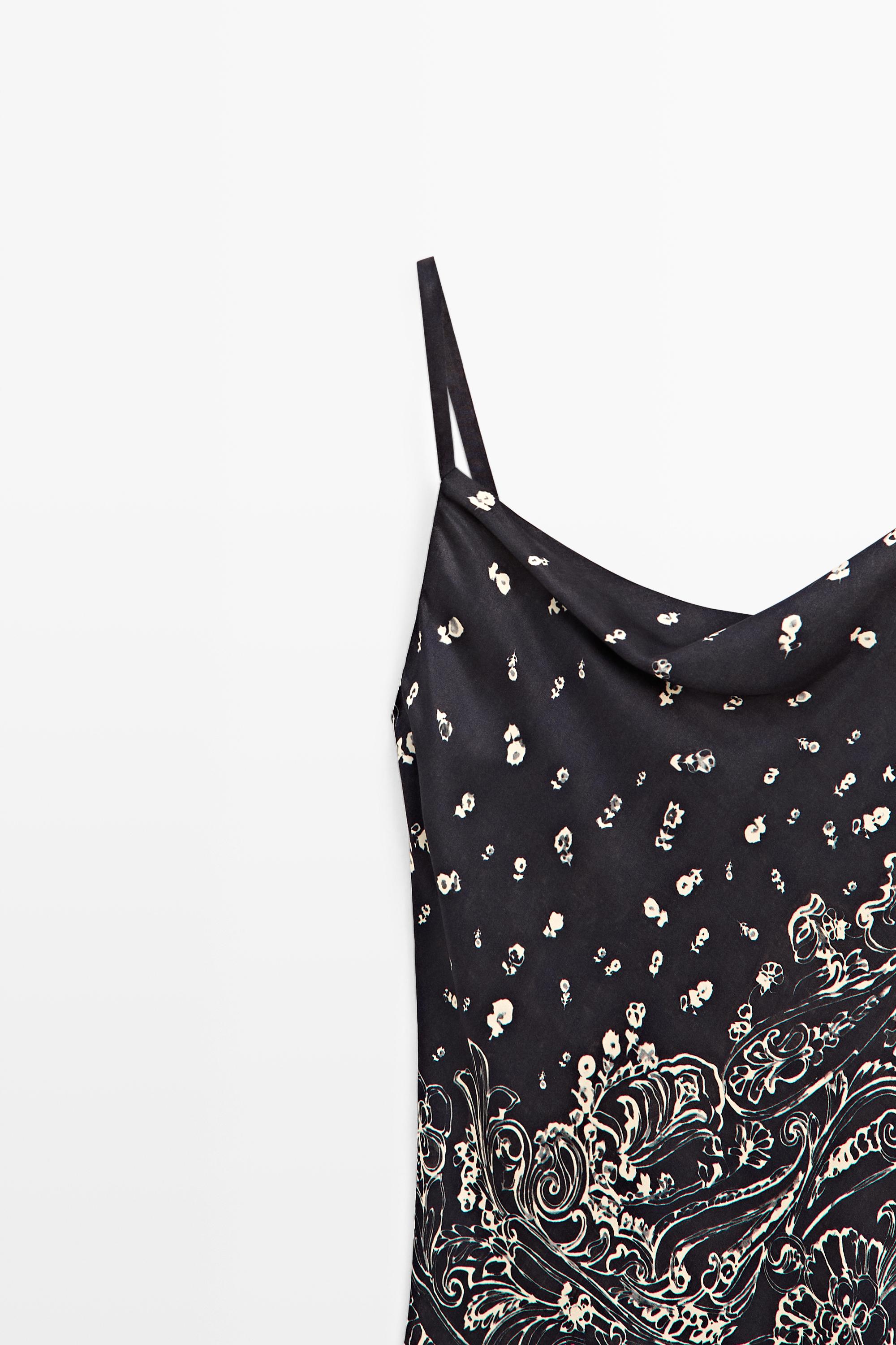 Top fluide motif cachemire